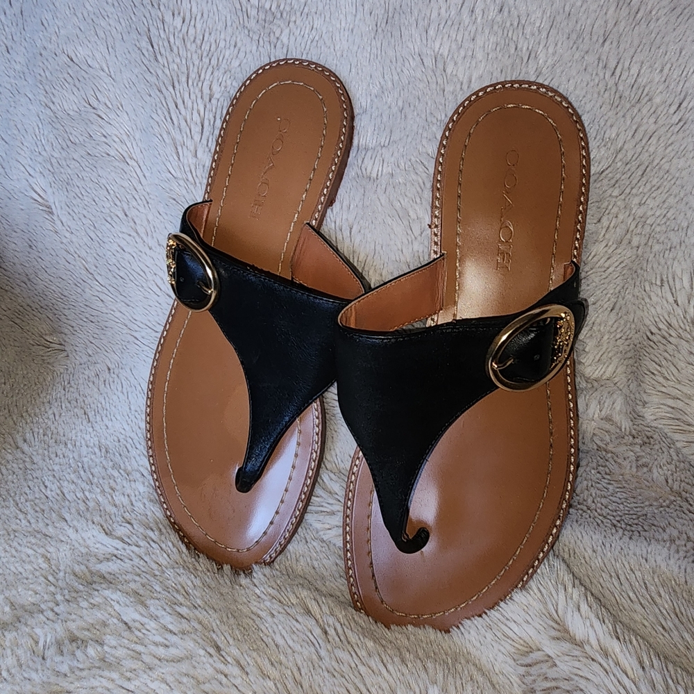 Coach Leather Lesli Sandal. Size 7.5